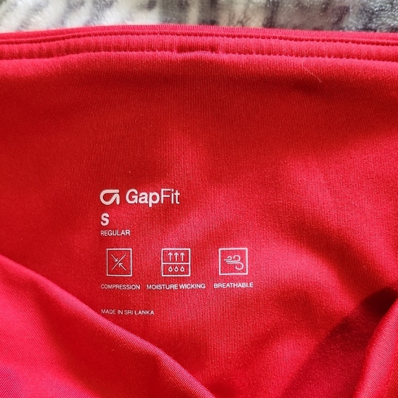 GAP Red Leggings High Waist Stretchy Bottoms - Picture 2 of 5